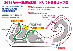 2016九州一王座決定戦 ドリフト審査コース図