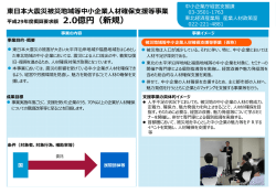 被災地域等中小企業人材確保支援等事業（PDF形式：191KB）