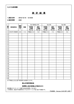 測 定 結 果