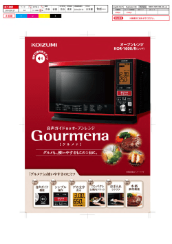 Gourmena オーブンレンジ KOR-1600 2016年10