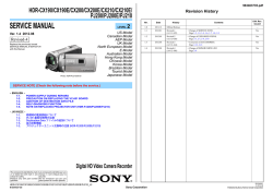 HDR-CX190/CX190E/CX200/CX200E/CX210/CX210E/ PJ200