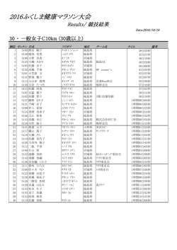 一般女子C(10km)