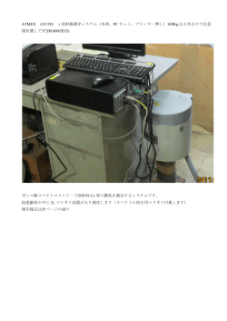 ATMEX AT1320 γ放射線測定システム（本体、PC セット、プリンタ－無し