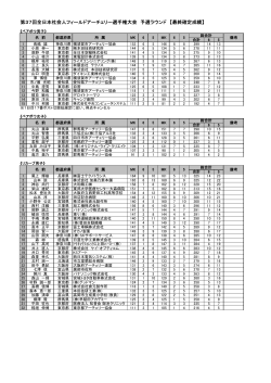 予選ラウンド - 全日本アーチェリー連盟