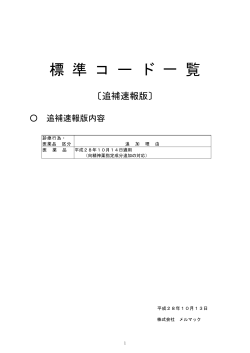 2016.10.13 医薬品 【向精神薬指定成分追加の対応】