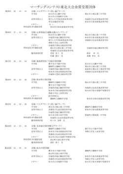 マーチングコンテスト東北大会 17回～29回