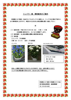 リンドウ・菊 無料配布のご案内 - 希望郷いわて国体・希望郷いわて大会