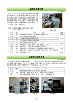 金属熱処理研修 金属材料試験研修