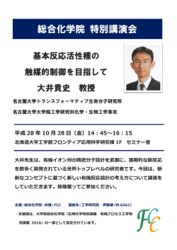 ポスター（PDF） - 北海道大学工学部
