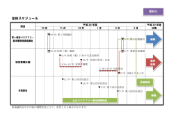 全体スケジュール