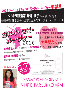 2016 AJ ロゼ A3ﾎﾟｽﾀｰ