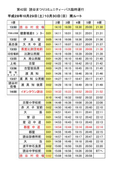 平成28年10月29日（土）10月30日