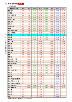 北部方面ゆき