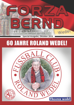 Sonderheft unserer Stadionzeitung