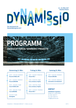 PROGRAMM - Dynamissio