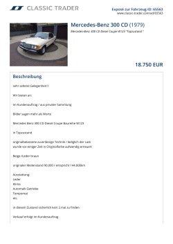 Mercedes-Benz 300 CD (1979) 18.750 EUR