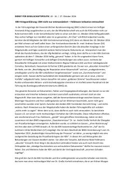 KBV-Kriegserklärung: CBH nicht nur entmandatiert – Feldmann