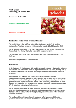 Himbeer-Schokoladen-Tarte