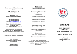 Einladung - HAE Vereinigung eV