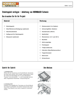 Steinteppich verlegen – Anleitung von HORNBACH Schweiz