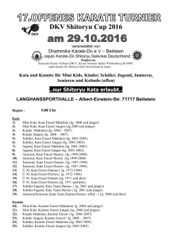 DKV Shitoryu Cup 2010