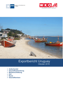 Exportbericht Uruguay - Außenwirtschaftsportal Bayern