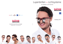 Lupenbrillen + Lichtsysteme