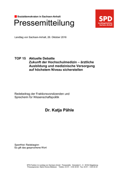 Magdeburg, den - SPD-Landtagsfraktion Sachsen