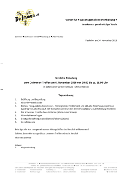 Infos... - De Immen
