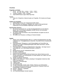 Checkliste - Taekwondowien.at