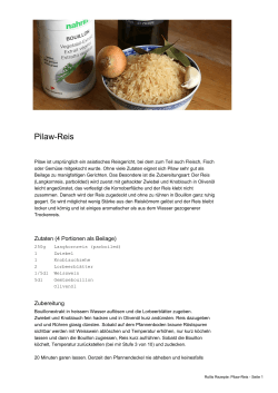 Pilaw-Reis - Rollis Rezepte