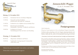 Festprogramm 2016 - Sennenchilbi Weggis