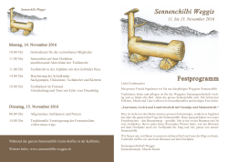 Festprogramm 2016 - Sennenchilbi Weggis