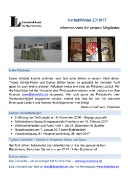 Informationen f&uuml;r unsere Mitglieder