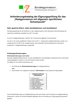 Eignungspr&uuml;fung f&uuml;r SRG