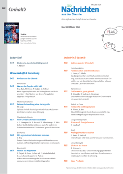 Inhalt (PDF-Datei) - Gesellschaft Deutscher Chemiker