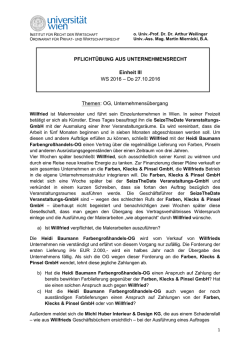 Einheit 3 - Institut f&uuml;r Recht der Wirtschaft, Ordinariat f&uuml;r Privat