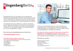 Industriekaufleute (m/w)