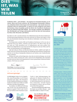 Internationale Blaue Stunde des BIB