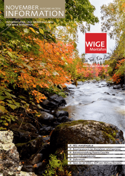 InformatIon - WIGE Montafon