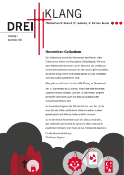 DreiKlang November 2016