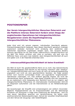 positionspapier - Plattform Intersex Österreich