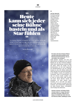 Heute kann sich jeder seine B&uuml;hne basteln und als