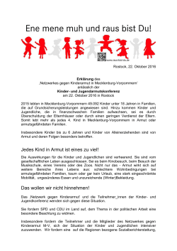 Erklärung Konferenz Kinderarmut - DIE LINKE. Fraktion im Landtag