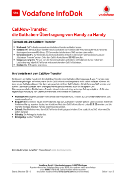 InfoDok 594: CallNow-Transfer