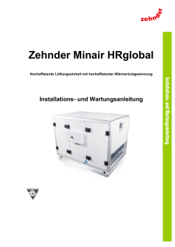 Zehnder Minair HRglobal - Zehnder Group Schweiz AG