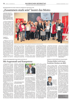 Die vollständigen Seiten des Bayerischen Bezirketags Teil 1