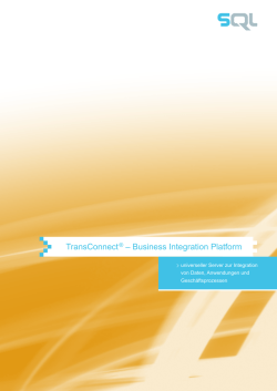 TransConnect® – Business Integration Platform