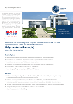 IT-Systemtechniker (m/w) - Lauer