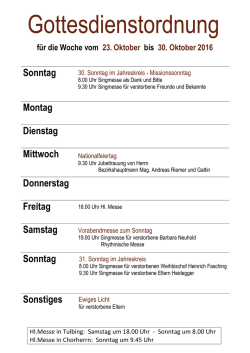 Gottesdienste